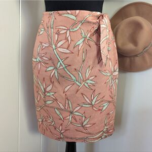 Tommy Bahama Silk Tropical Skirt SM Coastal Granny Chic Earthy Boho Summergirl